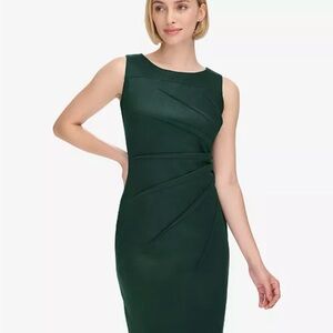 Calvin Klein Women’s Starburst Sleeveless Dress Dark Green size 6